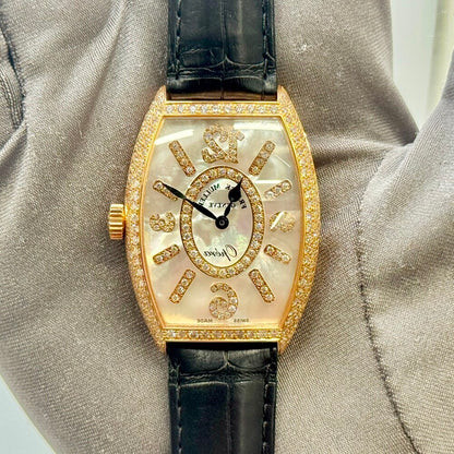 Franck Muller Cintree Curvex Opera 5852 Qz Opera Mop D Cd Rose Gold
