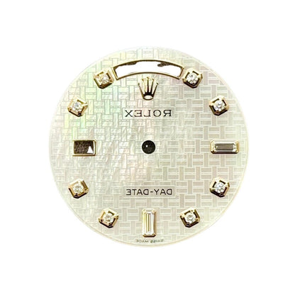 Rolex Day-Date Mop Oxford Motif Dial 36Mm Rose Gold