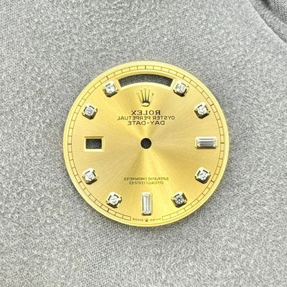 Rolex Day-Date Champagne Diamond Dial 36Mm Yellow Gold