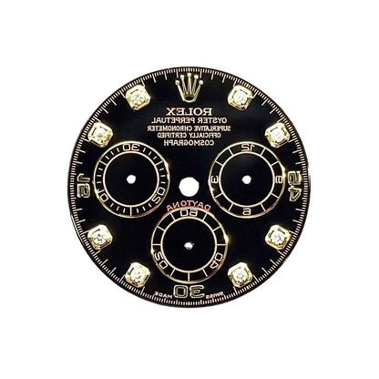 Rolex Daytona Black Diamond Dial Yellow Gold
