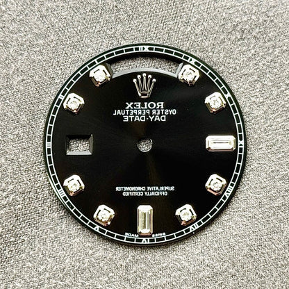 Rolex Day-Date Black Diamond Dial 36Mm White Gold