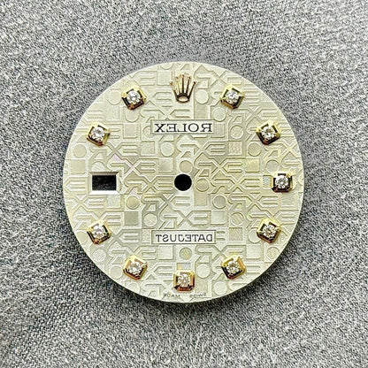 Rolex Datejust Silver Jubilee Diamond Dial 36Mm Yellow Gold