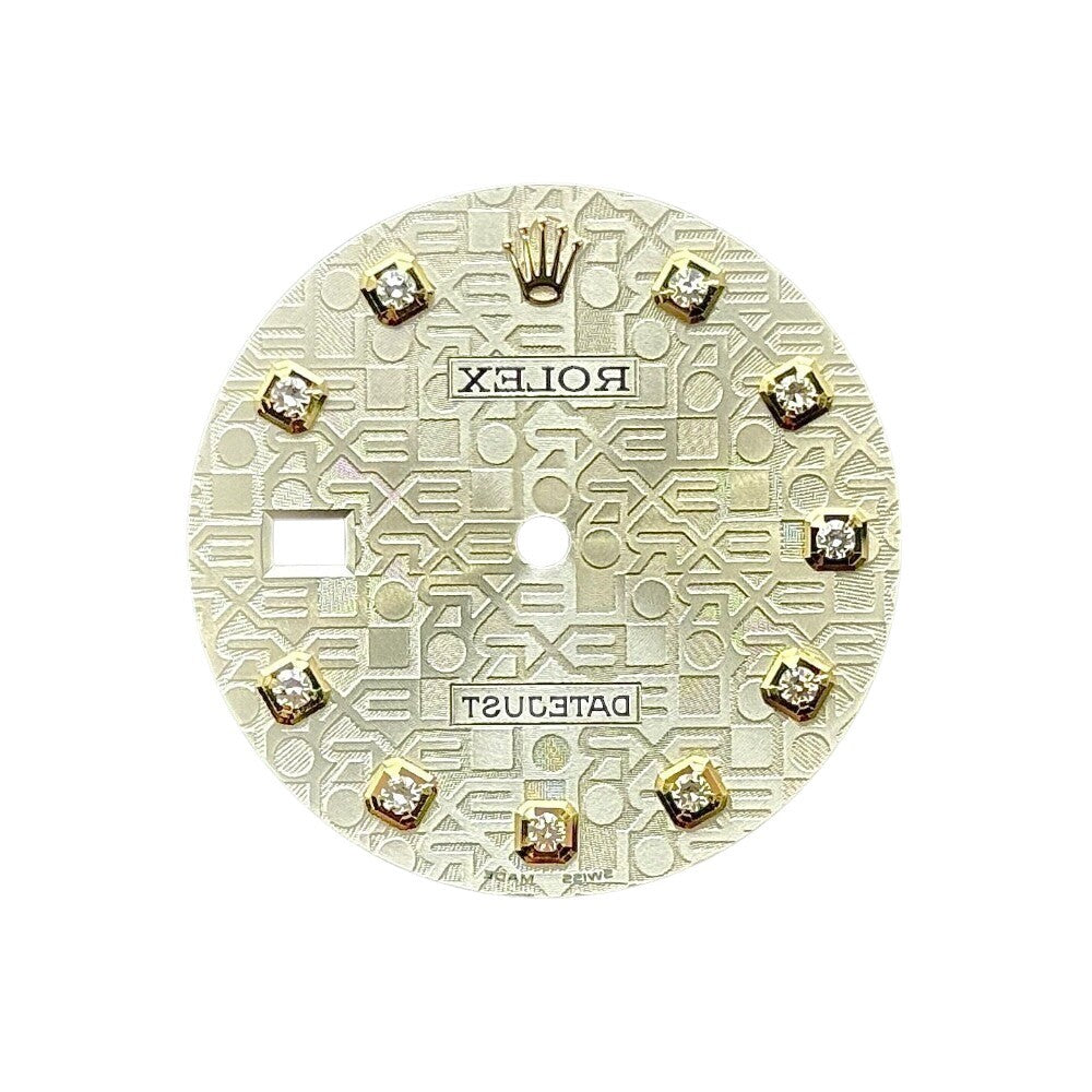 Rolex Datejust Silver Jubilee Diamond Dial 36Mm Yellow Gold