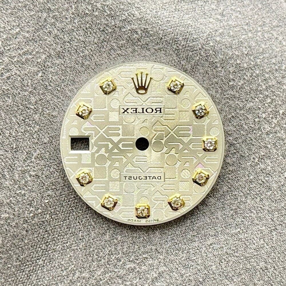 Rolex Datejust Silver Jubilee Diamond Dial 31Mm Yellow Gold