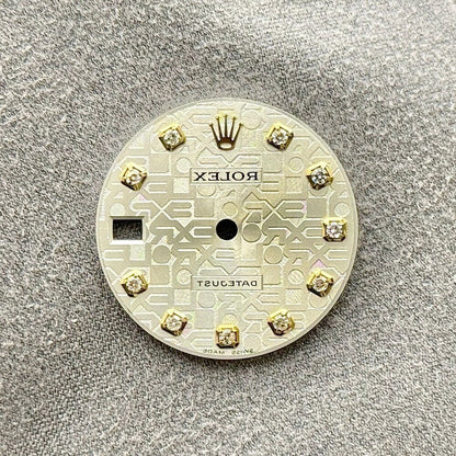 Rolex Datejust Silver Jubilee Diamond Dial 31Mm Yellow Gold