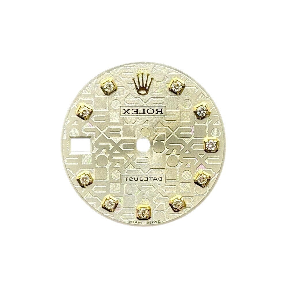 Rolex Datejust Silver Jubilee Diamond Dial 31Mm Yellow Gold