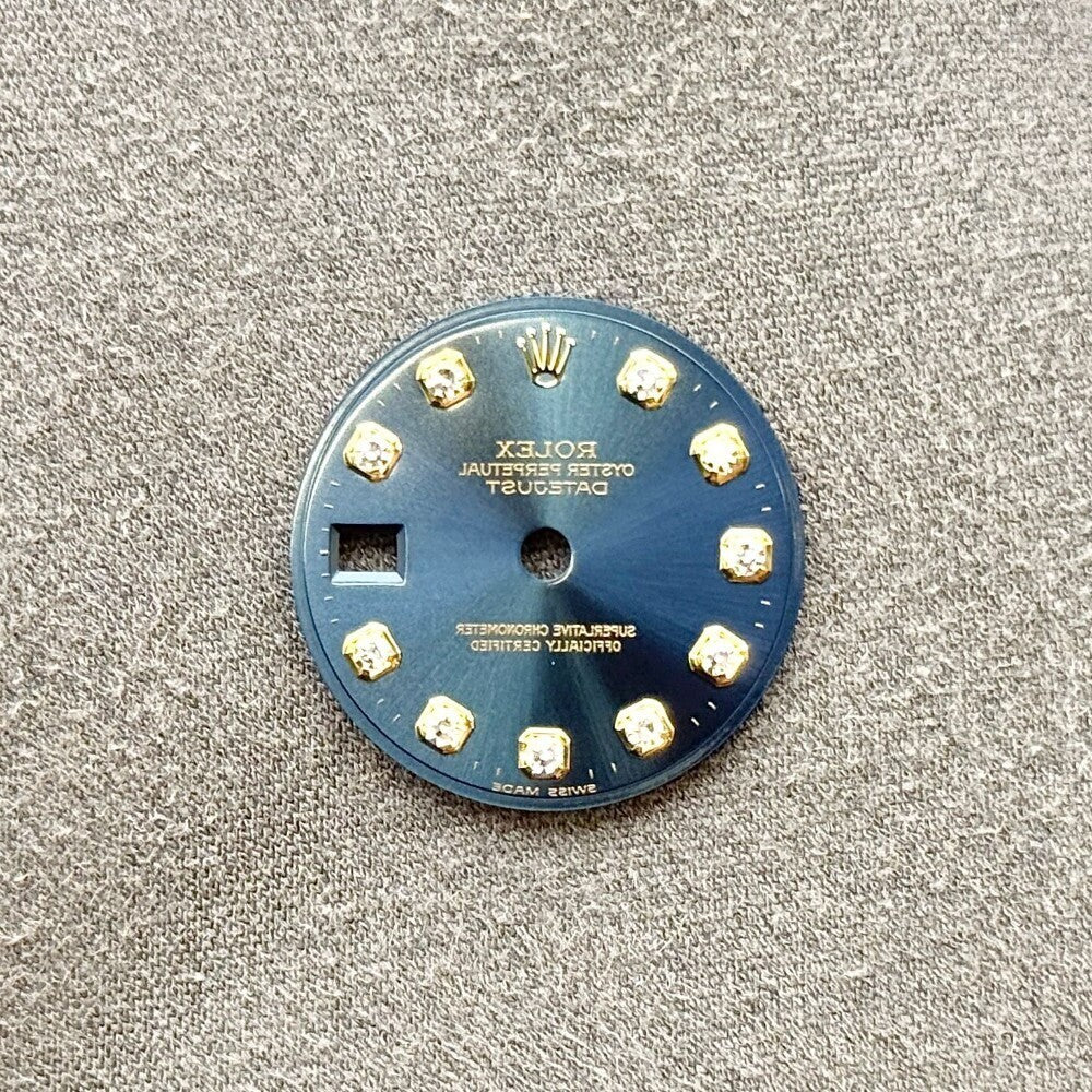 Rolex Datejust Blue Diamond Dial 26Mm Yellow Gold