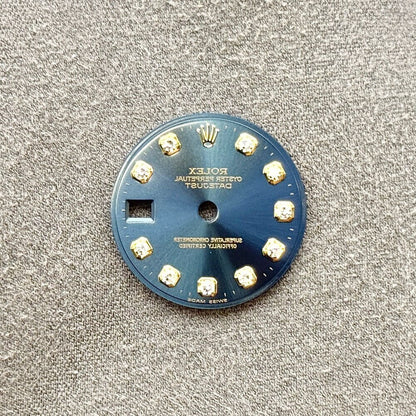 Rolex Datejust Blue Diamond Dial 26Mm Yellow Gold