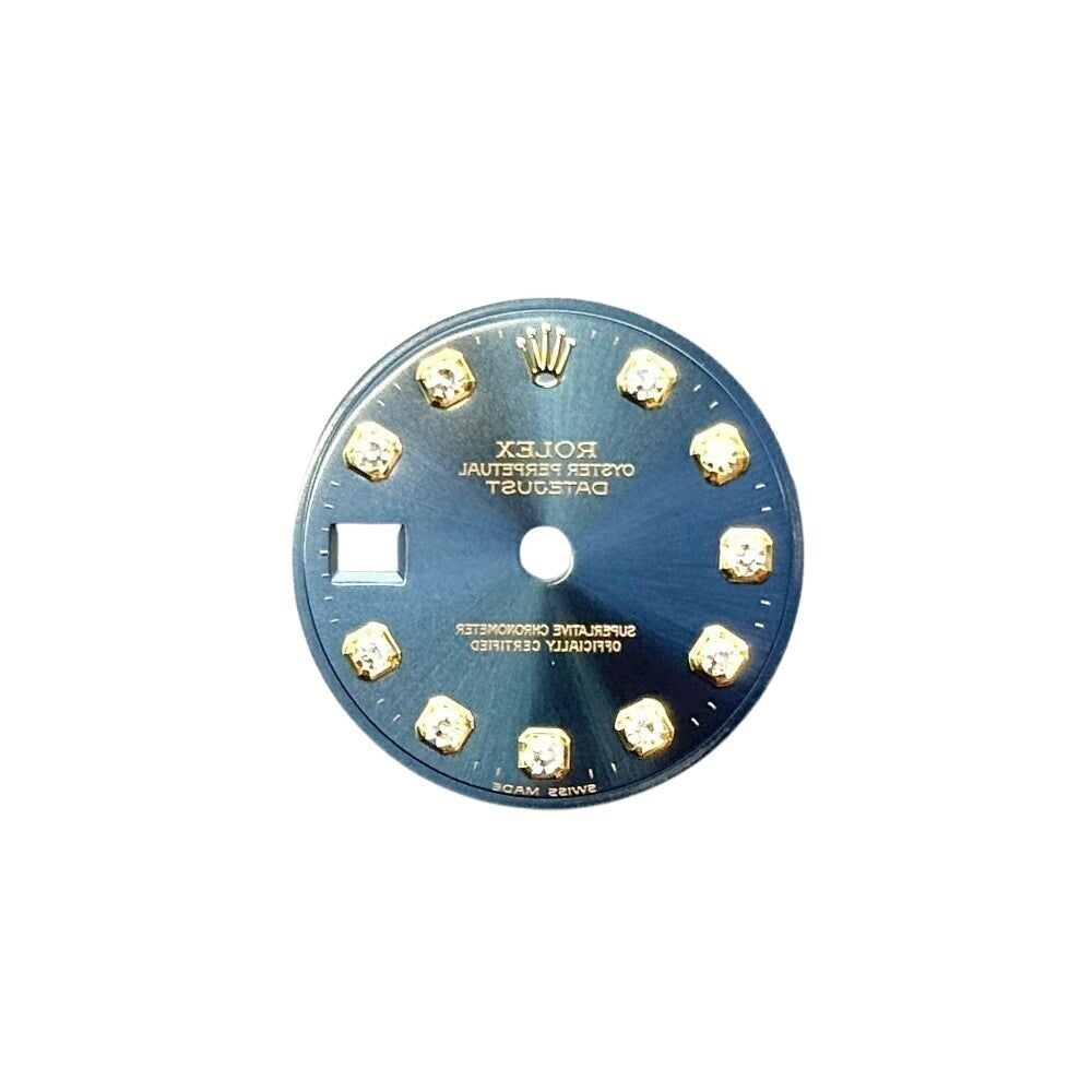 Rolex Datejust Blue Diamond Dial 26Mm Yellow Gold