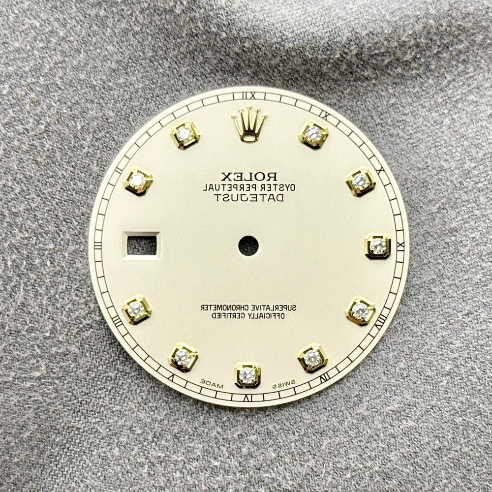 Rolex Datejust 41Mm Ivory Diamond Dial Yellow Gold