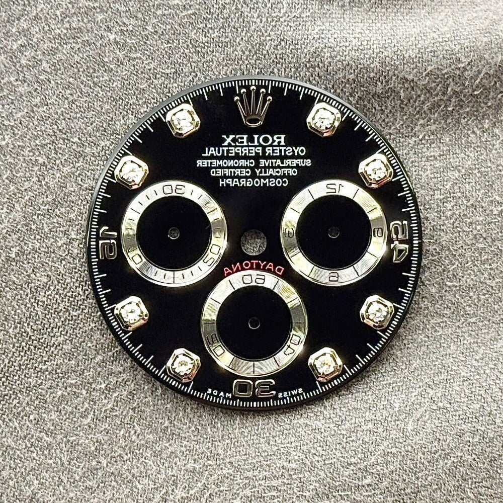 Rolex Daytona Black Diamond Dial White Gold