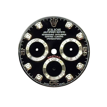 Rolex Daytona Black Diamond Dial White Gold
