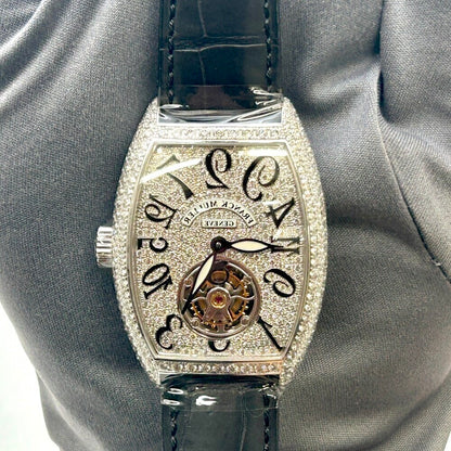 Franck Muller Cintree Curvex Crazy Hours Tourbillon 7880 T Ch D6 Cd White Gold