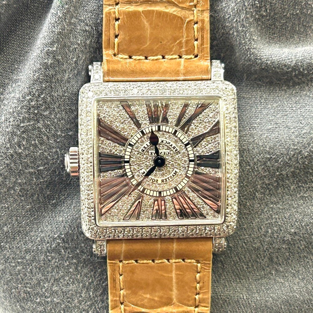 Franck Muller Master Square Relief 6002 S Qz R D Cd White Gold