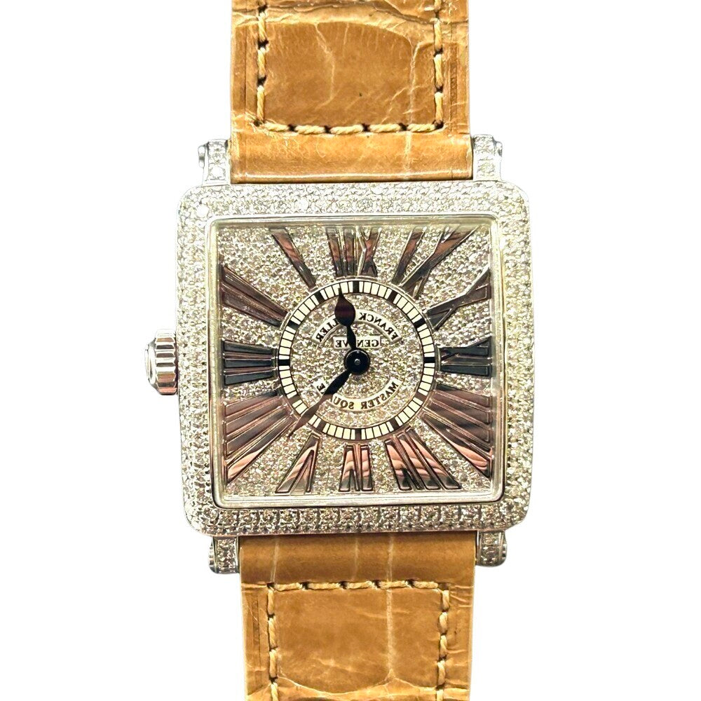 Franck Muller Master Square Relief 6002 S Qz R D Cd White Gold