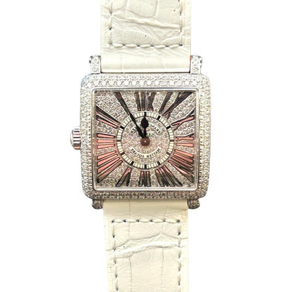 Franck Muller Master Square Relief 6002 S Qz R D Cd White Gold