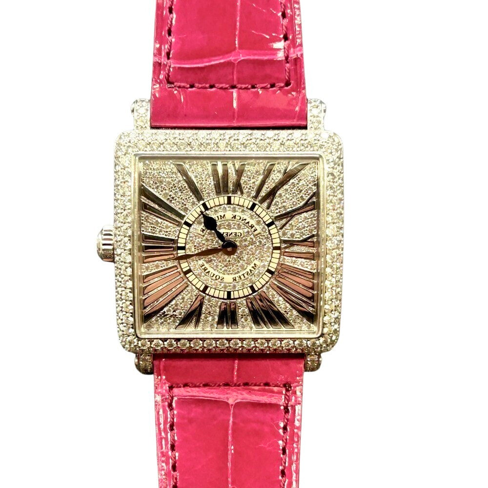 Franck Muller Master Square Relief 6002 L Qz R D Cd White Gold