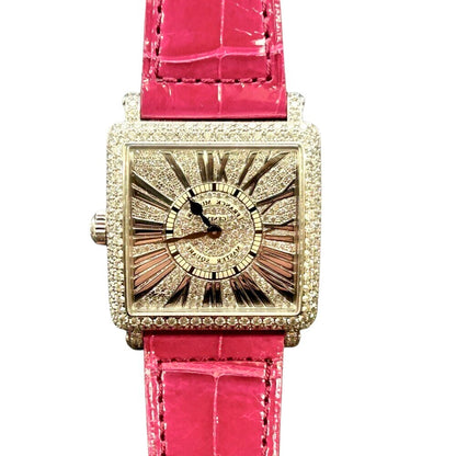 Franck Muller Master Square Relief 6002 L Qz R D Cd White Gold