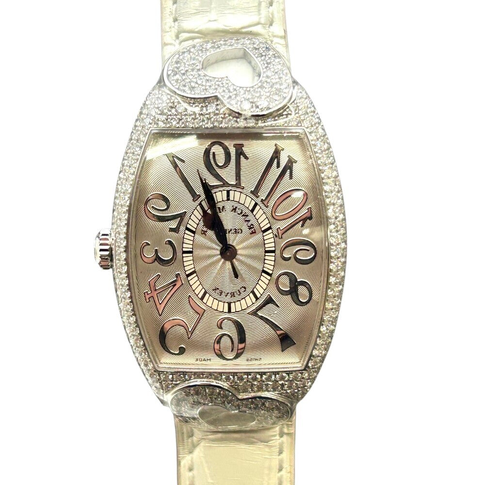 Franck Muller Cintree Curvex Coeur 2852 Sc Relief Hj White Gold
