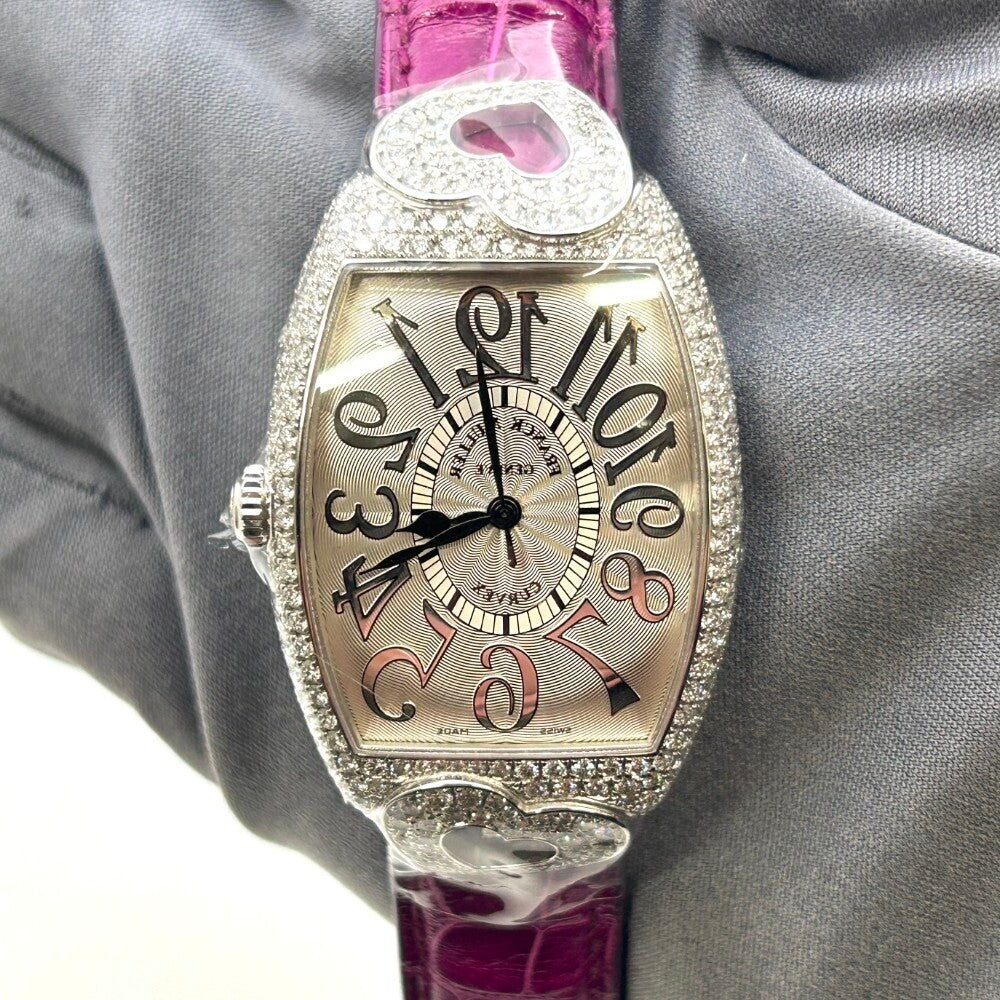 Franck Muller Cintree Curvex Coeur 2852 Sc Relief Hj White Gold