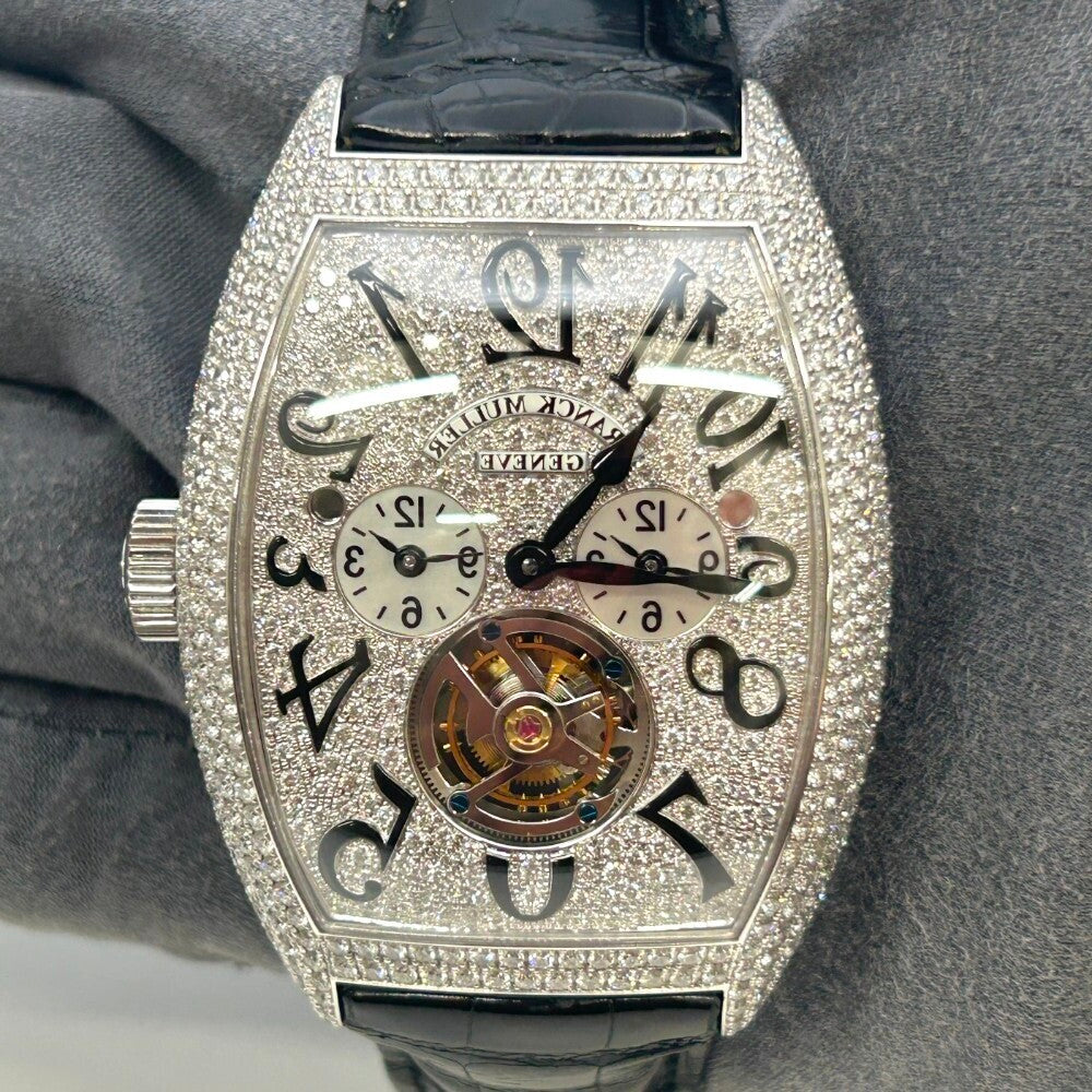 Franck Muller Cintree Curvex Master Banker Tourbillon 8880 T Mb D Cd White Gold
