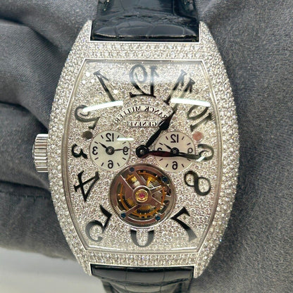 Franck Muller Cintree Curvex Master Banker Tourbillon 8880 T Mb D Cd White Gold