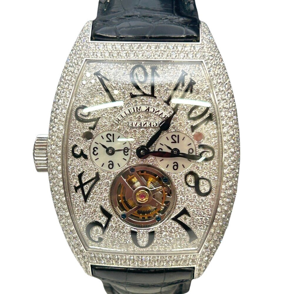 Franck Muller Cintree Curvex Master Banker Tourbillon 8880 T Mb D Cd White Gold