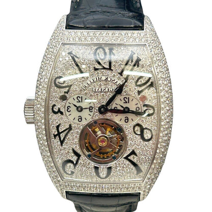 Franck Muller Cintree Curvex Master Banker Tourbillon 8880 T Mb D Cd White Gold