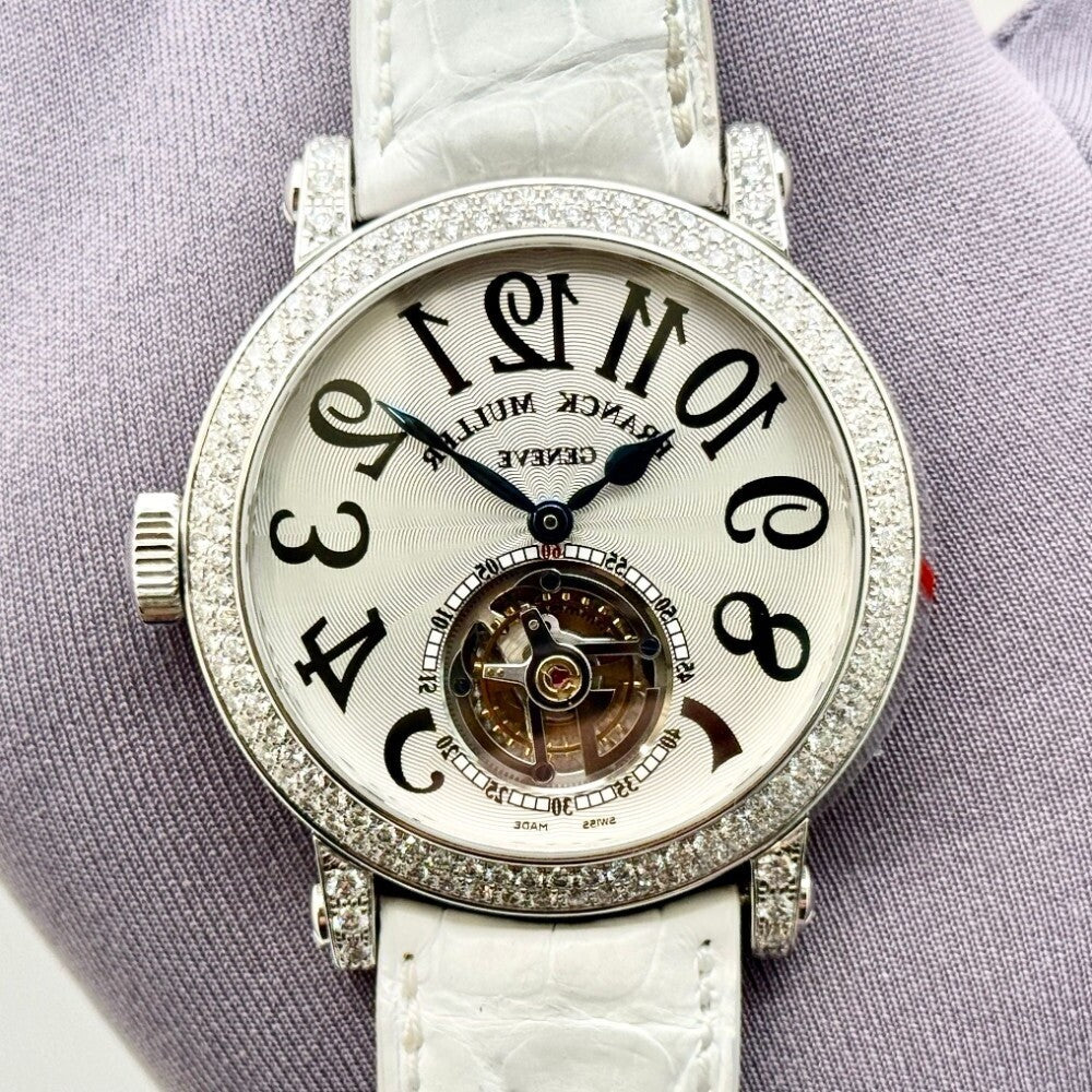Franck Muller Round Tourbillon 7008 T D Og Whi White Gold
