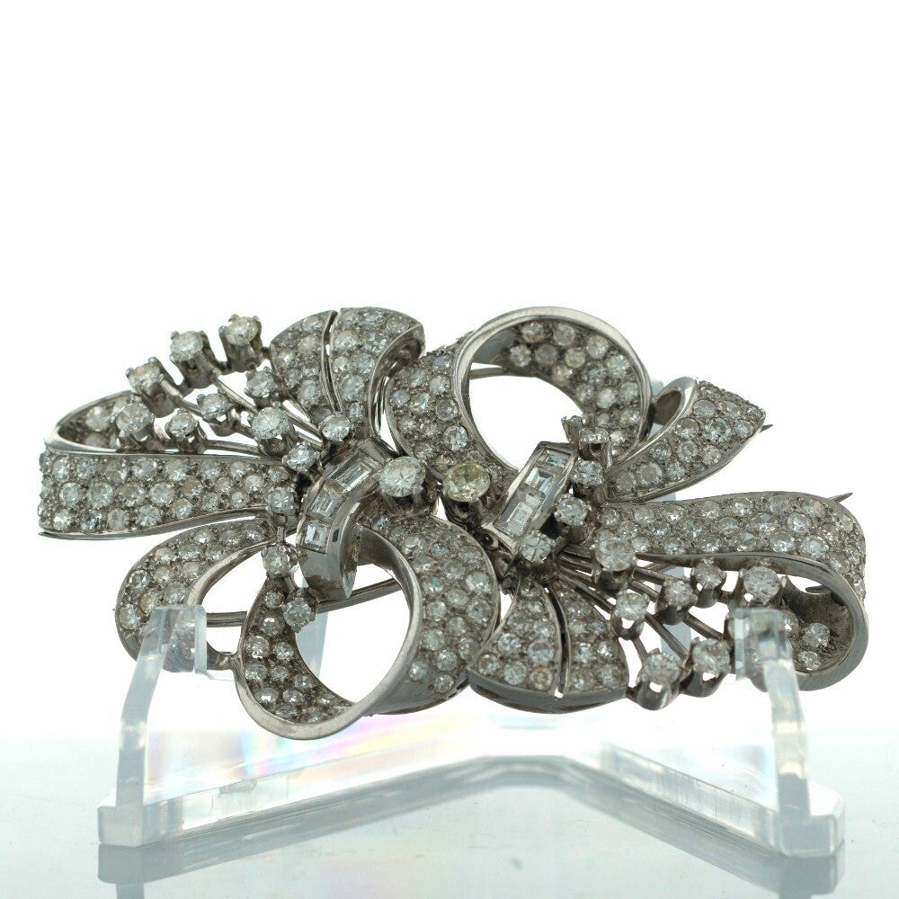 Miscellaneous Diamond Double Clips Platinum