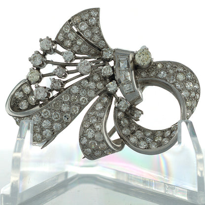 Miscellaneous Diamond Double Clips Platinum