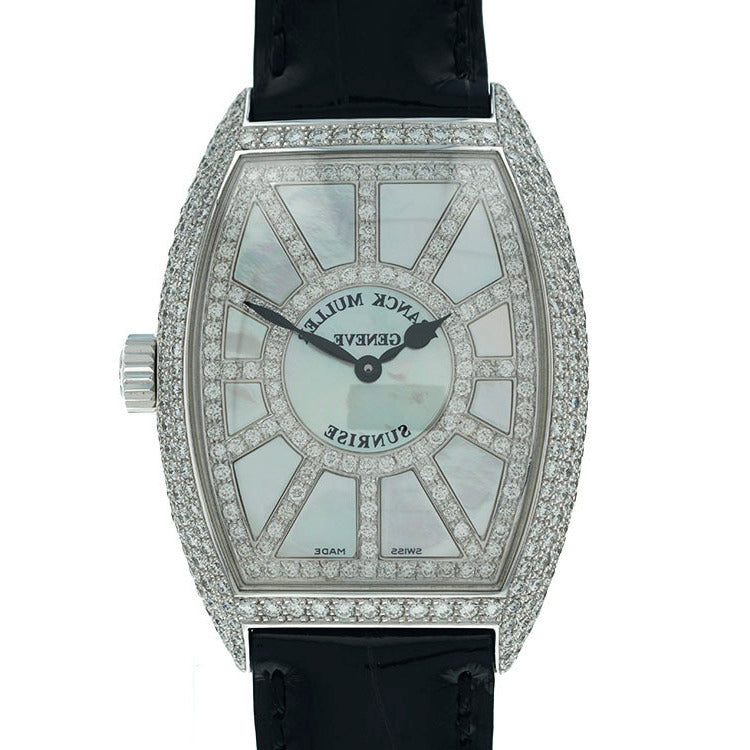 Franck Muller Cintree Curvex Sunrise 7882 Qz Snr D Cd White Gold