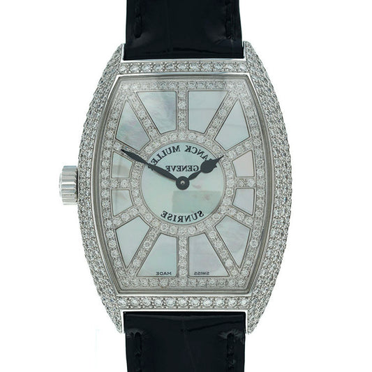 Franck Muller Cintree Curvex Sunrise 7882 Qz Snr D Cd White Gold