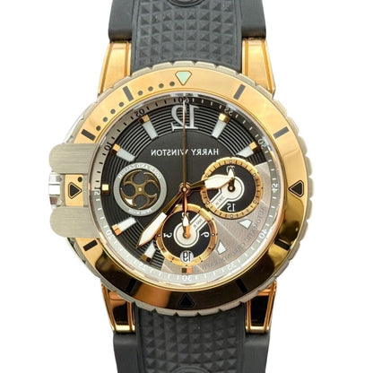 Harry Winston Ocean Diver Oceach44Rz005 Rose Gold And Zalium