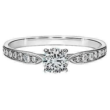 Tiffany & Co Harmony Engagaement Ring #66651 0.19 Ct Platinum