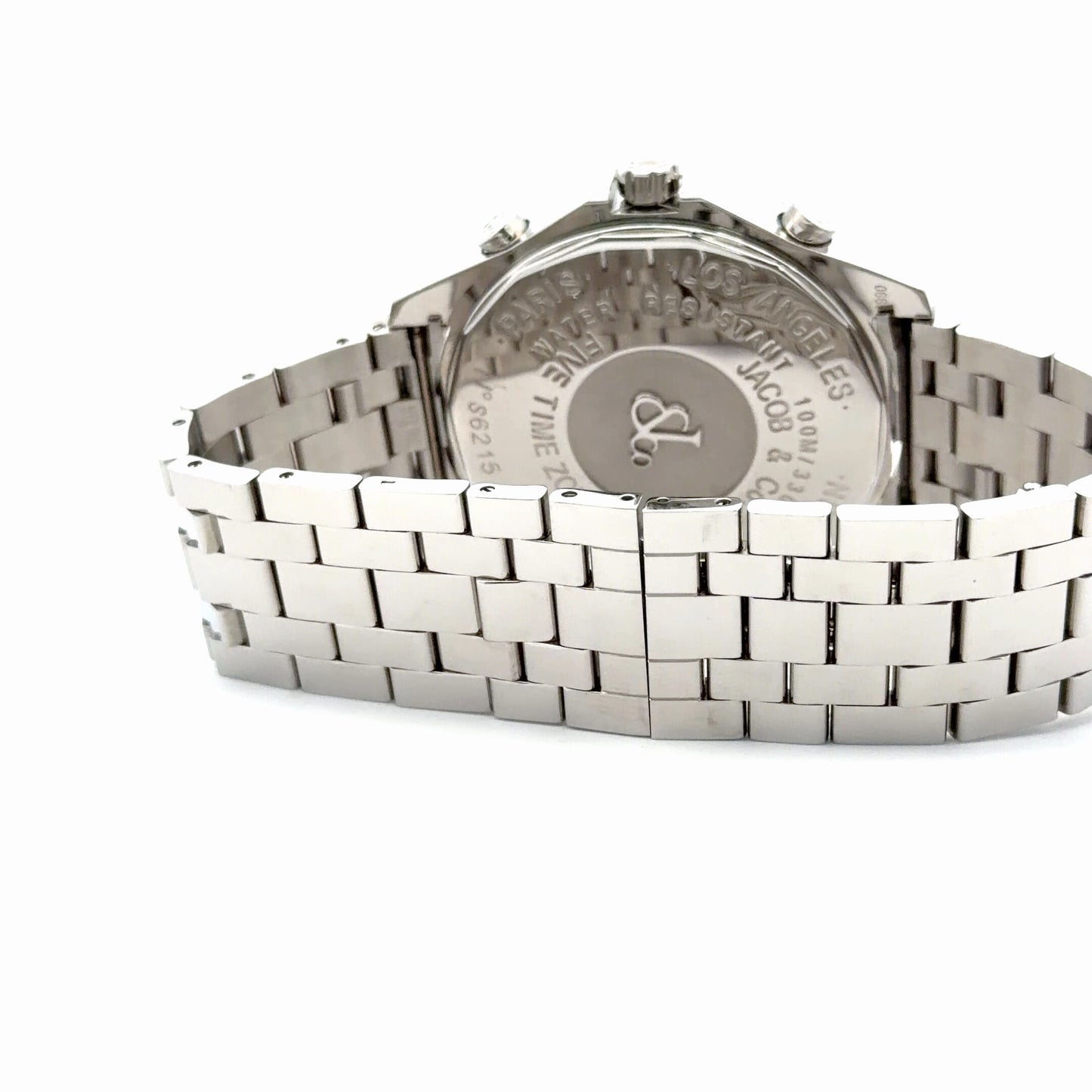Mens Jacob & Co Five Time Zone JC 47mm Diamond Watch