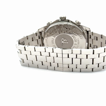 Mens Jacob & Co Five Time Zone JC 47mm Diamond Watch