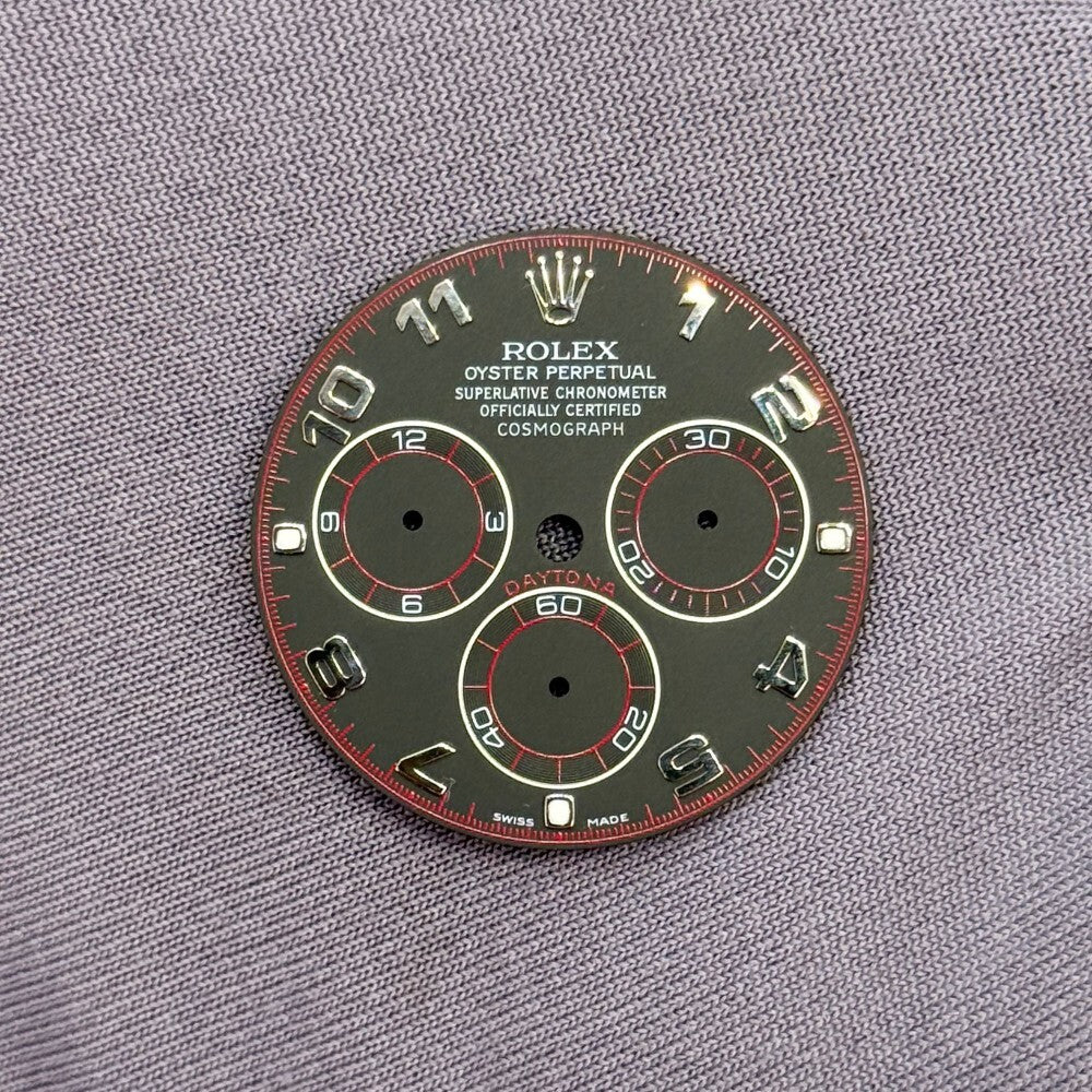 Daytona Black Arabic Dial White Gold