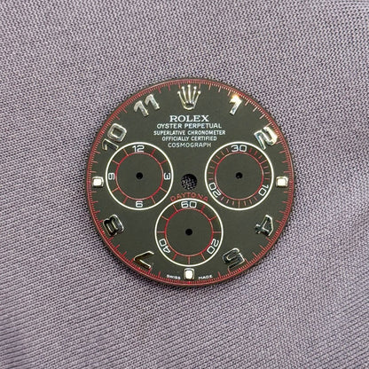 Daytona Black Arabic Dial White Gold