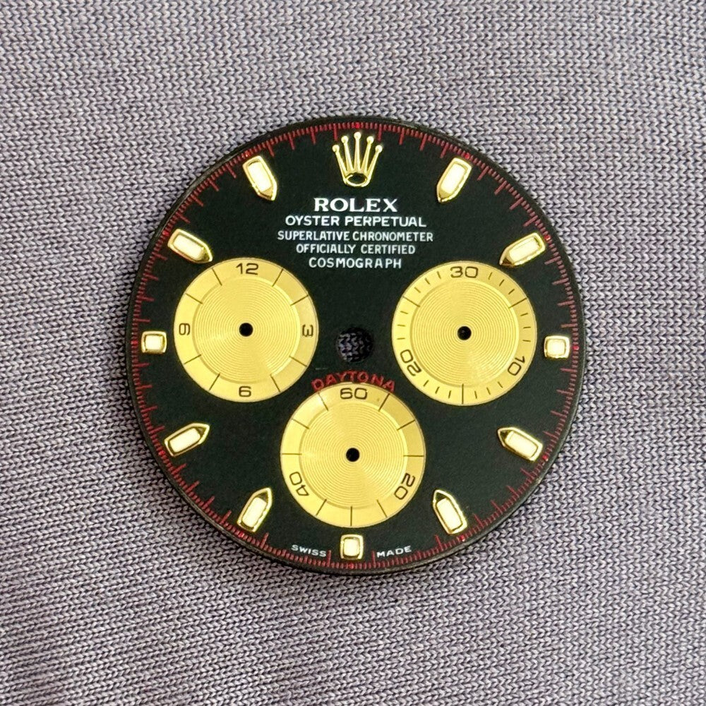Daytona Black Index Dial Yellow Gold