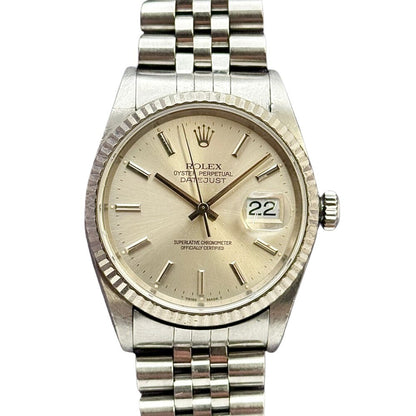 Rolex Datejust 36Mm 16234 Steel And White Gold