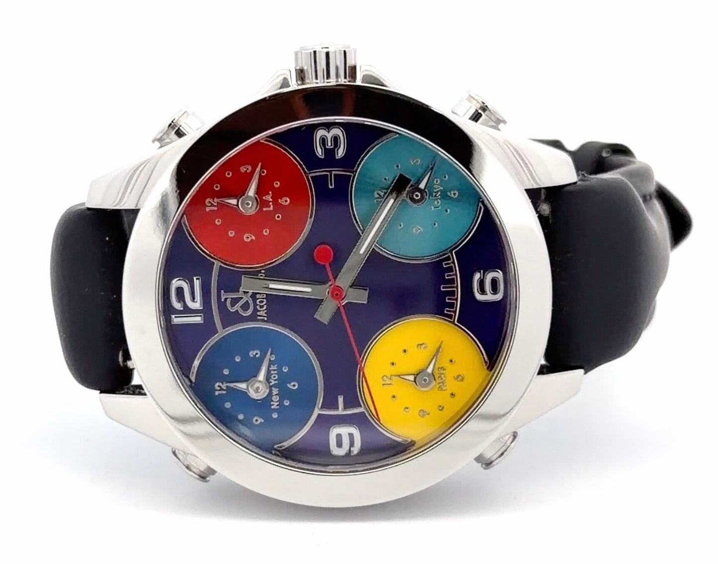 Mens Jacob & Co Five Time Zone JC Watch