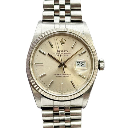 Rolex Datejust 36Mm 16234 Steel And White Gold