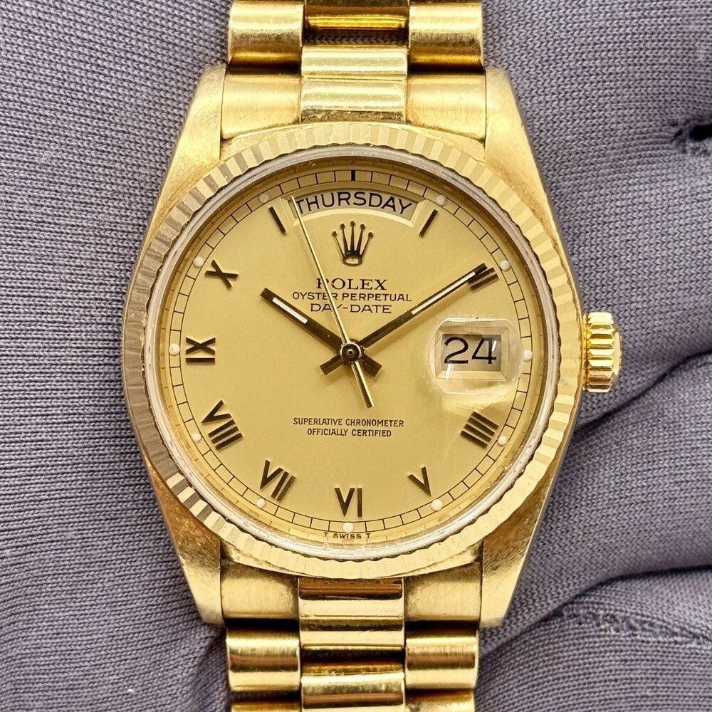 Rolex Day-Date 36Mm 18038 Yellow Gold