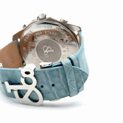Mens Jacob & Co Five Time Zone JC Diamond Watch