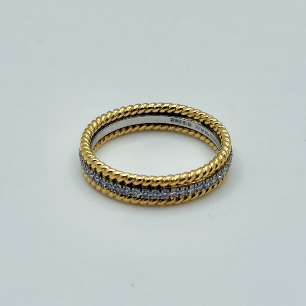 Tiffany & Co Diamond Rope Band Yellow Gold