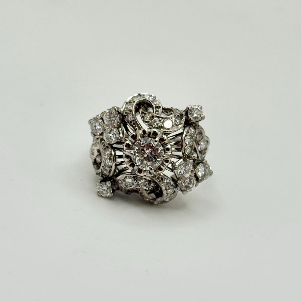 Miscellaneous Diamond Cocktail Ring White Gold