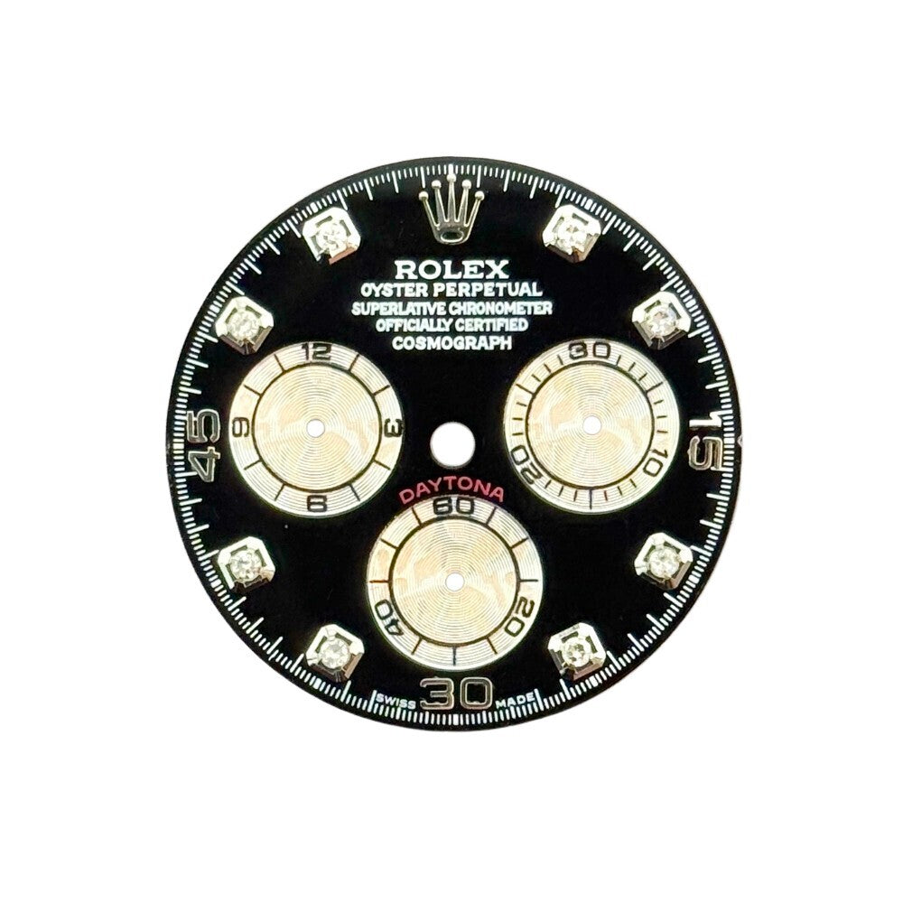 Rolex Daytona Black Diamond Silver Subdials Dial 126509 / 126519Ln White Gold