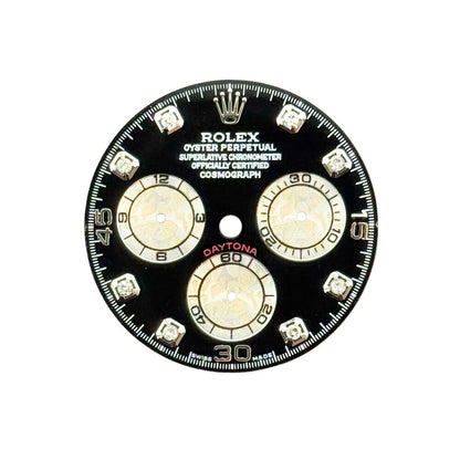 Rolex Daytona Black Diamond Silver Subdials Dial 126509 / 126519Ln White Gold