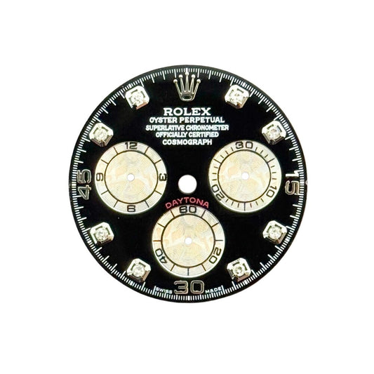 Rolex Daytona Black Diamond Silver Subdials Dial 126509 / 126519Ln White Gold